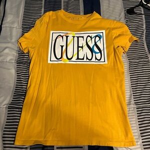 Guess Mustard Graphic Tee